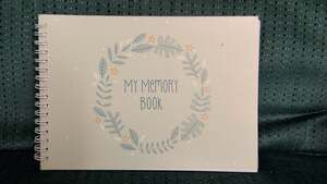 My Memory Book Spiral Bound Scrapbook with Floral Wreath Design